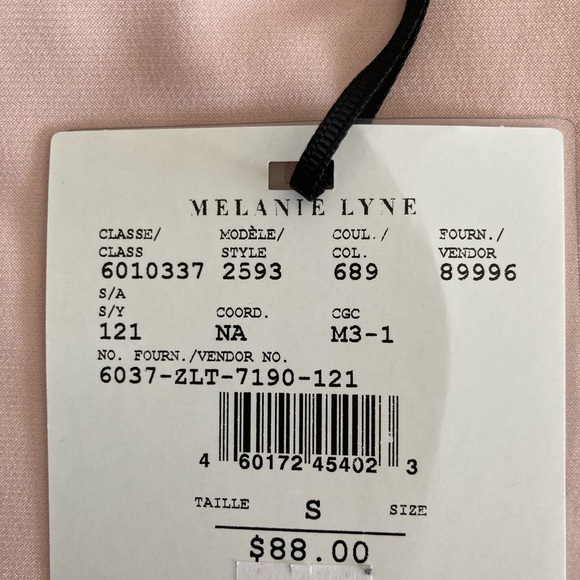 MELANIE LYNE: Drape Neck Zipper Detail Top - soft pink - Picture 8 of 9